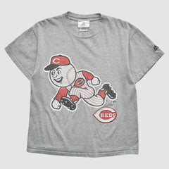 Cincinnati Reds Adidas 2000s T-Shirt Gray Vintage