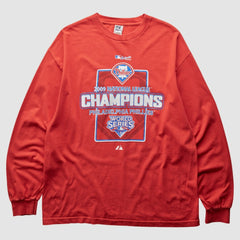 Philadelphia Phillies 2009 Pullover Sweatshirt Red Vintage