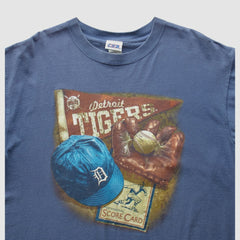 Detroit Tigers 2000s T-Shirt Blue Vintage