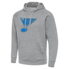 St. Louis Blues Antigua Victory Pullover Hoodie Heather Gray