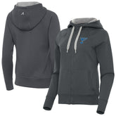 St. Louis Blues Antigua Women's Victory Full-Zip Hoodie Charcoal