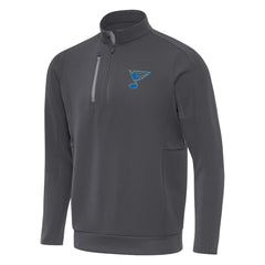 St. Louis Blues Antigua Generation Quarter-Zip Pullover Top Pewter