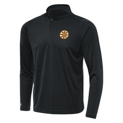 Boston Bruins Antigua Tribute Lightweight Quarter-Zip Pullover Gray
