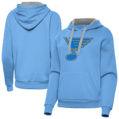 St. Louis Blues Antigua Women's Victory Pullover Hoodie Blue