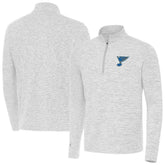 St. Louis Blues Antigua Cause Quarter-Zip Jacket Gray
