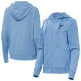 St. Louis Blues Antigua Women's Seeker Full-Zip Hoodie Heather Blue