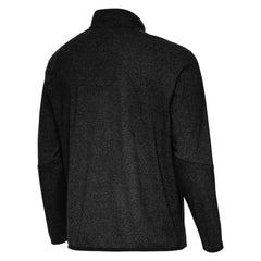 St. Louis Blues Antigua Certain Tri-Blend Quarter-Zip Top Heather Black