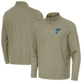 St. Louis Blues Antigua Subtle Quarter-Zip Sweatshirt Olive