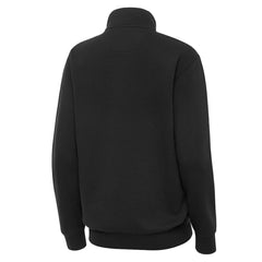 Boston Bruins Antigua Women's Victory Quarter-Zip Pullover Top Black