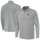St. Louis Blues Antigua Reprocess Quarter-Zip Pullover Gray