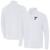 St. Louis Blues Antigua Intent Quarter-Zip Top White