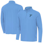 St. Louis Blues Antigua Intent Quarter-Zip Top Blue