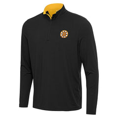 Boston Bruins Antigua Content Quarter-Zip Jacket Black