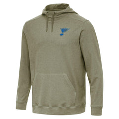 St. Louis Blues Antigua Cloud Pullover Hoodie Olive