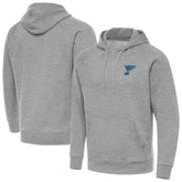 St. Louis Blues Antigua Victory Pullover Hoodie Heather Gray