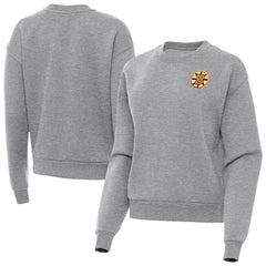 Boston Bruins Antigua Women's Victory Pullover Sweatshirt Heather Gray