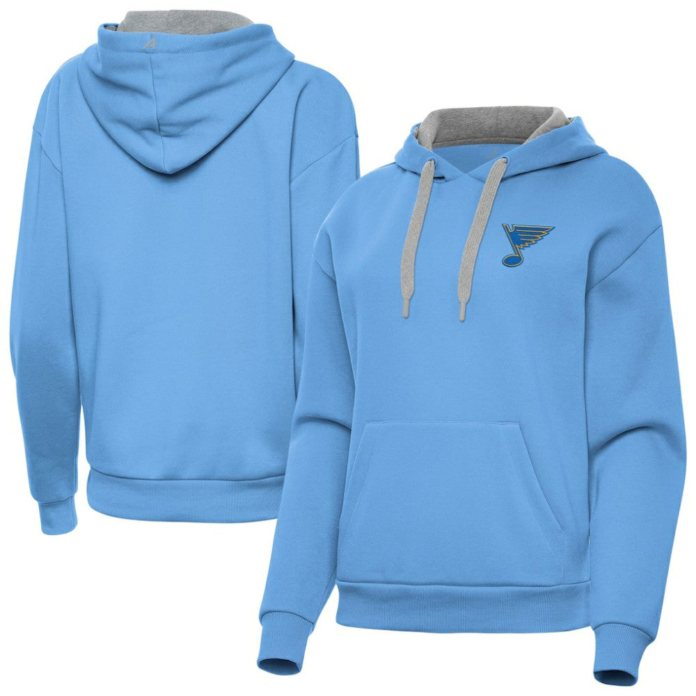 St. Louis Blues Antigua Women's Victory Pullover Hoodie Blue