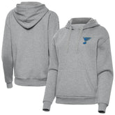 St. Louis Blues Antigua Women's Victory Pullover Hoodie Heather Gray