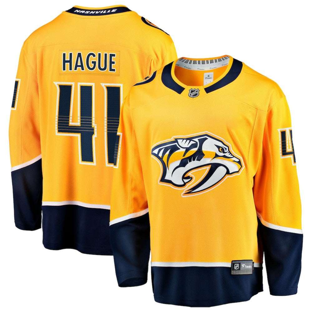 Nicolas Hague Nashville Predators Fanatics Home Breakaway Jersey Gold