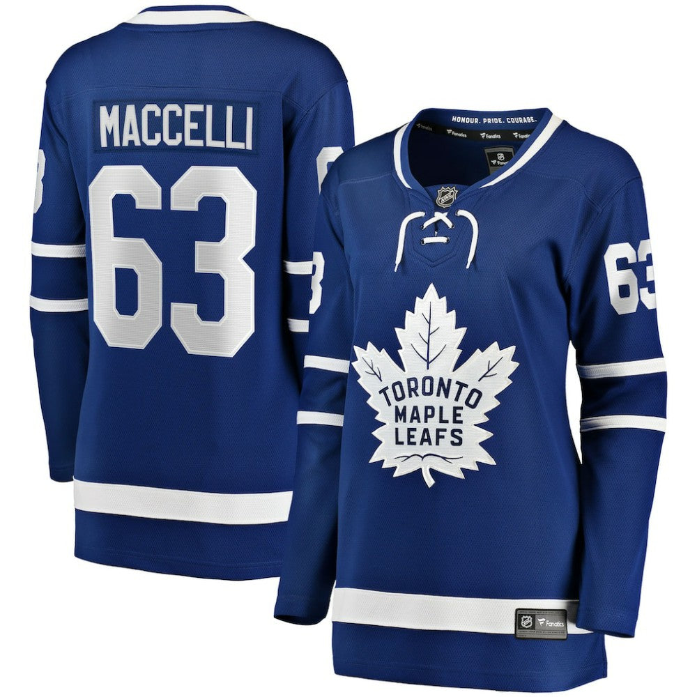 Matias Maccelli Toronto Maple Leafs Fanatics Women's Home Breakaway Jersey Blue