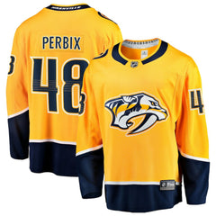 Nick Perbix Nashville Predators Fanatics Home Breakaway Jersey Gold