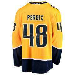 Nick Perbix Nashville Predators Fanatics Home Breakaway Jersey Gold