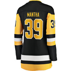 Anthony Mantha Pittsburgh Penguins Fanatics Women's Home Breakaway Jersey Black