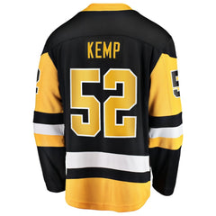 Philip Kemp Pittsburgh Penguins Fanatics Home Breakaway Jersey Black