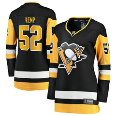 Philip Kemp Pittsburgh Penguins Fanatics Women's Home Breakaway Jersey Black