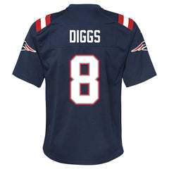 Stefon Diggs New England Patriots Youth Team Game Jersey - Navy