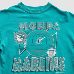 Miami Marlins Team Rated 1993 T-Shirt Teal Vintage