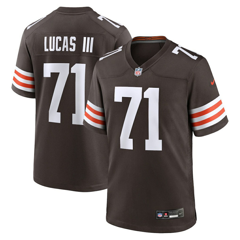 Cornelius Lucas Cleveland Browns Team Game Jersey - Brown