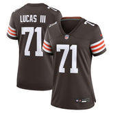 Cornelius Lucas Cleveland Browns Women's Team Game Jersey - Brown