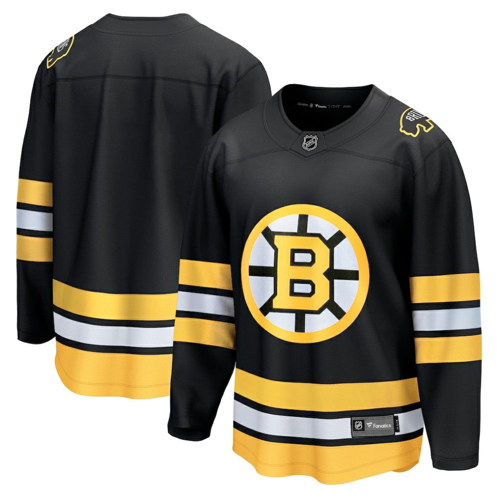 Boston Bruins Fanatics Anniversary Home Breakaway Jersey Black