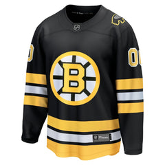 Boston Bruins Fanatics Home Breakaway Custom Jersey Black