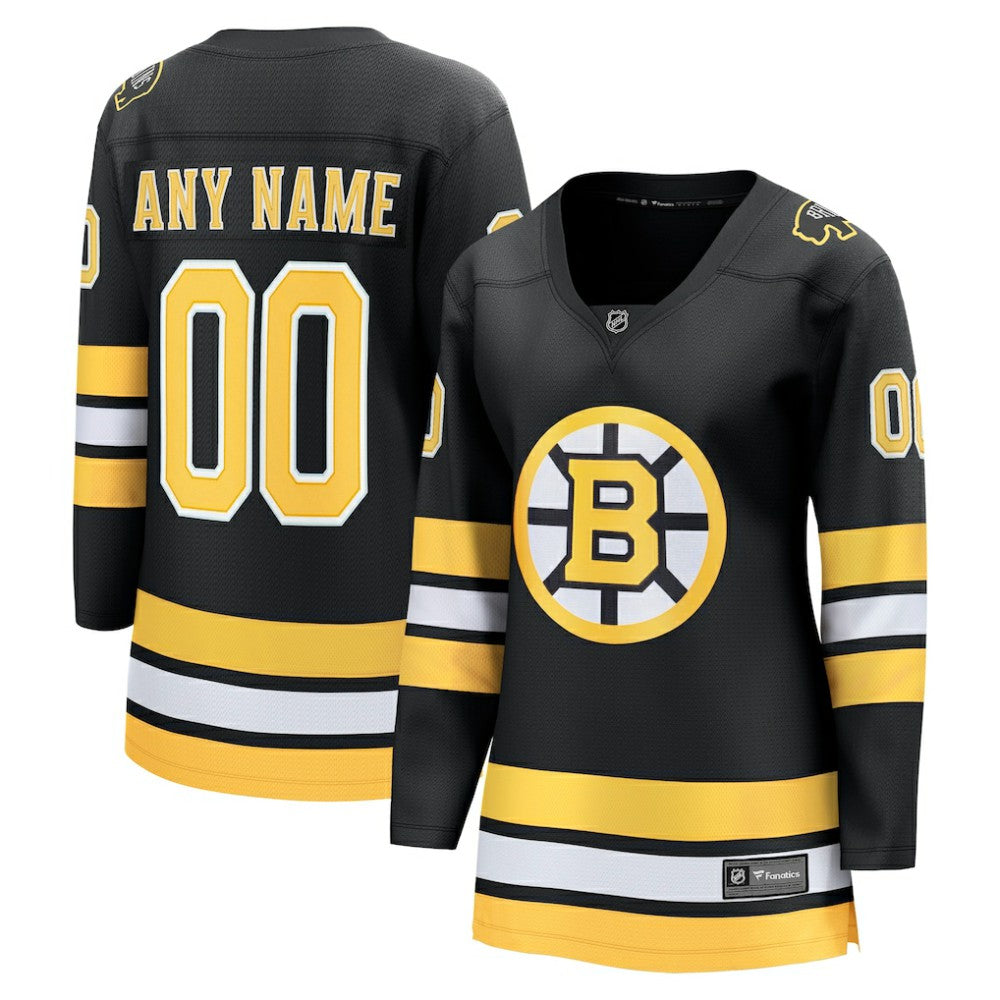 Boston Bruins Fanatics Women's Home Breakaway Custom Jersey Black
