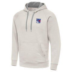 New York Rangers Antigua Victory Pullover Hoodie Cream