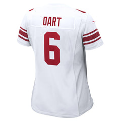 Jaxson Dart New York Giants Women's Game Jersey - White