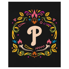 Philadelphia Phillies Women's Día de los Muertos V-Neck T-Shirt Black | New Era