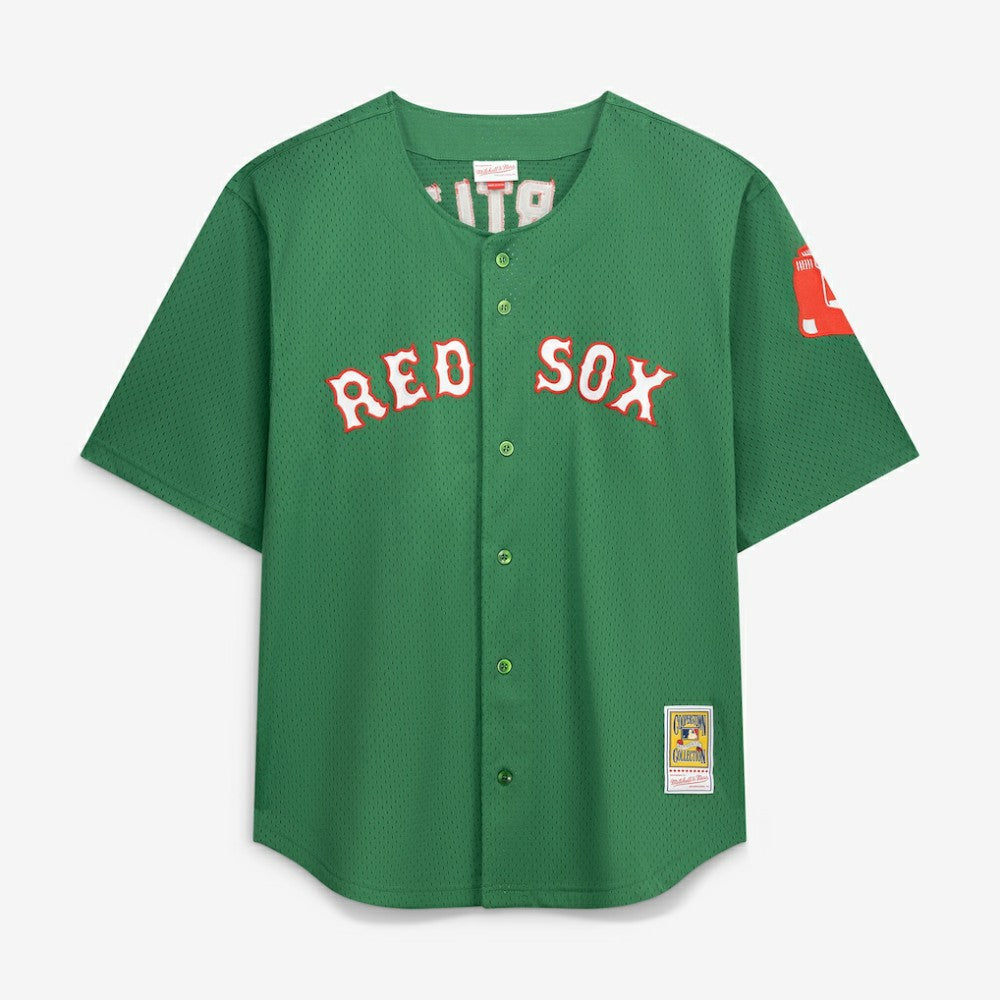 David Ortiz Boston Red Sox Big & Tall Cooperstown Collection Mesh Batting Practice Jersey - Kelly Green