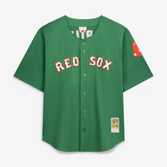 David Ortiz Boston Red Sox Big & Tall Cooperstown Collection Mesh Batting Practice Jersey - Kelly Green