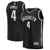 Drake Powell Brooklyn Nets Fast Break Replica Jersey - Black - Icon Edition