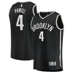 Drake Powell Brooklyn Nets Fast Break Replica Jersey - Black - Icon Edition