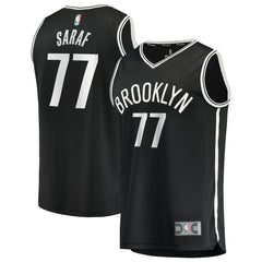Ben Saraf Brooklyn Nets Fast Break Replica Jersey - Black - Icon Edition