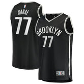 Ben Saraf Brooklyn Nets Youth Fast Break Replica Jersey - Black - Icon Edition