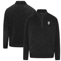 San Francisco Giants Levelwear Women's Camden Insignia 2.0 Quarter-Zip Jacket Black