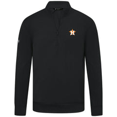 Houston Astros Levelwear Upright Insignia Tri-Blend Quarter-Zip Pullover Black