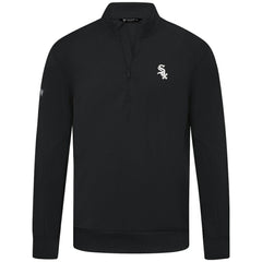 Chicago White Sox Levelwear Upright Insignia Tri-Blend Quarter-Zip Pullover Black