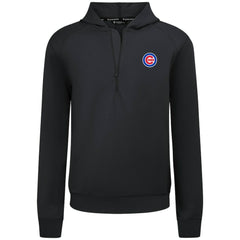 Chicago Cubs Levelwear Technic Insignia Quarter-Zip Hoodie Black