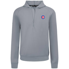 Chicago Cubs Levelwear Technic Insignia Quarter-Zip Hoodie Gray